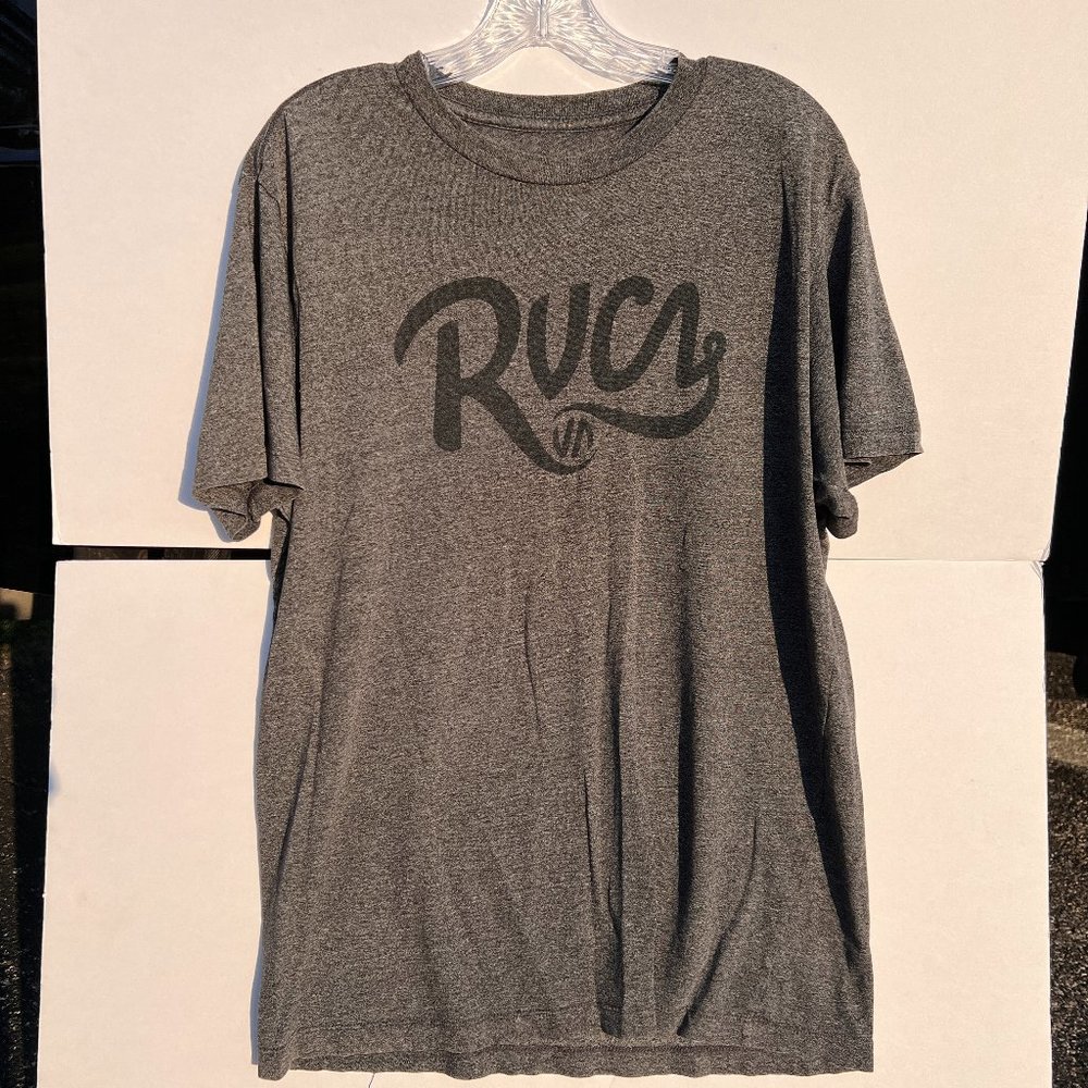 RVCA Mens Grey T Shirt Short Sleeve Large